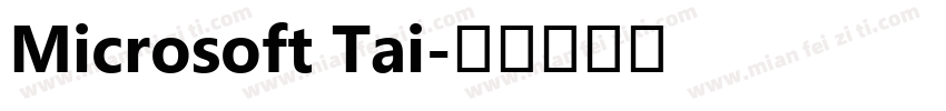 Microsoft Tai字体转换
